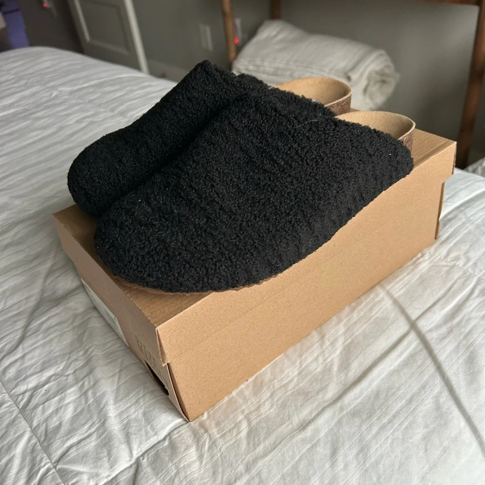 Steve Madden Black Vesa CLOGS mules shoes 9 NEW - Picture 2 of 5